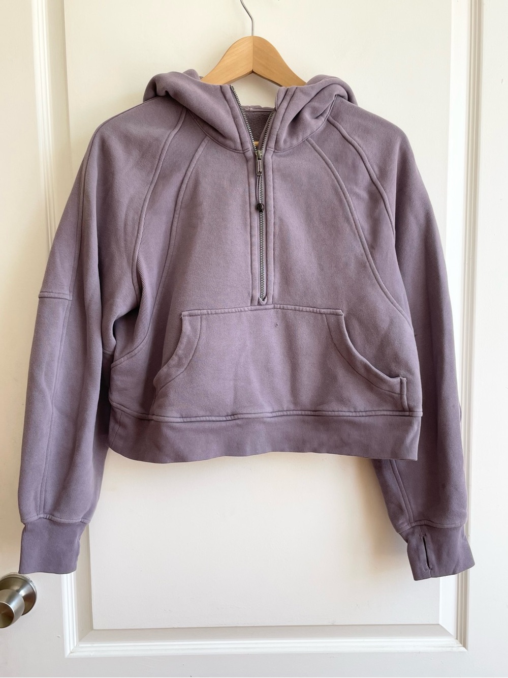 Lululemon Scuba Oversized 1/2 Zip Hoodie In Purple Ash Size XS/S